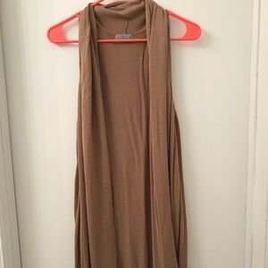 Sleeveless full length knit cardigan from Joseph A